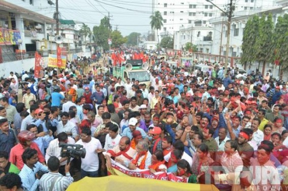 CPI-M victory rally disrupts normal lives across Tripura
